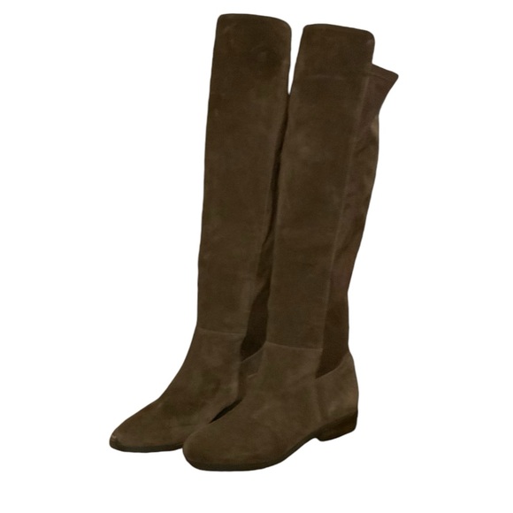 Lucky Brand Boots knee high brown suede size 7 M - Picture 1 of 8